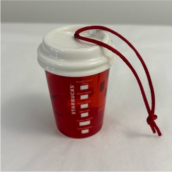 Starbucks Festive Red and Gold Ornament SET OF 3 Christmas ornaments 2012/14 - Picture 13 of 16